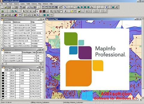 স্ক্রিনশট MapInfo Professional Windows 8.1