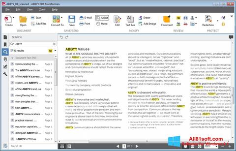 স্ক্রিনশট ABBYY PDF Transformer Windows 8.1