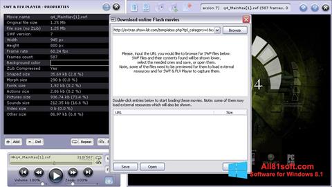 স্ক্রিনশট FLV Player Windows 8.1
