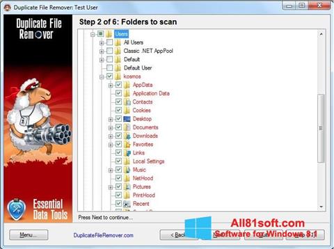 স্ক্রিনশট Duplicate File Remover Windows 8.1