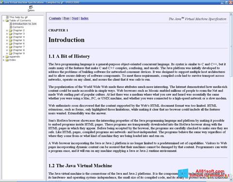 স্ক্রিনশট Java Virtual Machine Windows 8.1