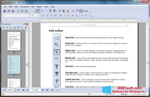 স্ক্রিনশট Infix PDF Editor Windows 8.1