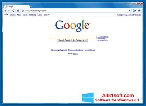 স্ক্রিনশট Google Chrome Beta Windows 8.1