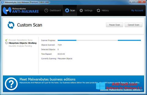 স্ক্রিনশট Malwarebytes Anti-Malware Windows 8.1