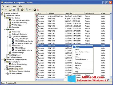 স্ক্রিনশট DeviceLock Windows 8.1