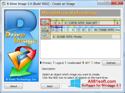 স্ক্রিনশট R-Drive Image Windows 8.1