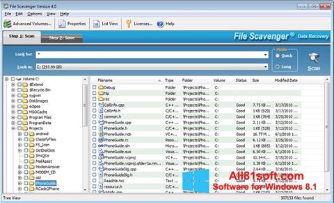 স্ক্রিনশট File Scavenger Windows 8.1
