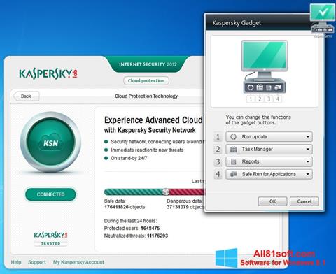 স্ক্রিনশট Kaspersky Internet Security Windows 8.1