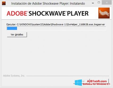 স্ক্রিনশট Shockwave Player Windows 8.1
