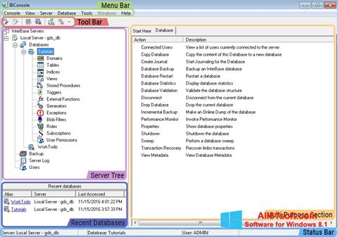 স্ক্রিনশট InterBase Windows 8.1