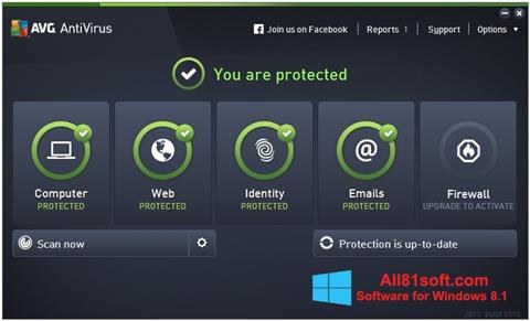 স্ক্রিনশট AVG AntiVirus Pro Windows 8.1