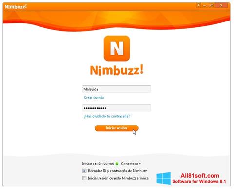 স্ক্রিনশট Nimbuzz Windows 8.1