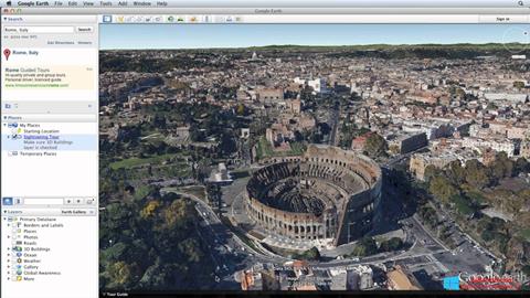 স্ক্রিনশট Google Earth Windows 8.1