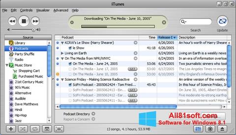 স্ক্রিনশট iTunes Windows 8.1