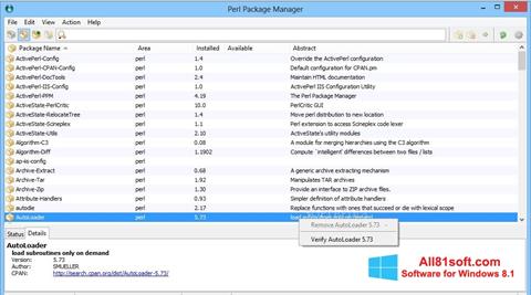 স্ক্রিনশট ActivePerl Windows 8.1