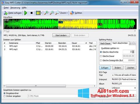 স্ক্রিনশট MP3 Cutter Windows 8.1