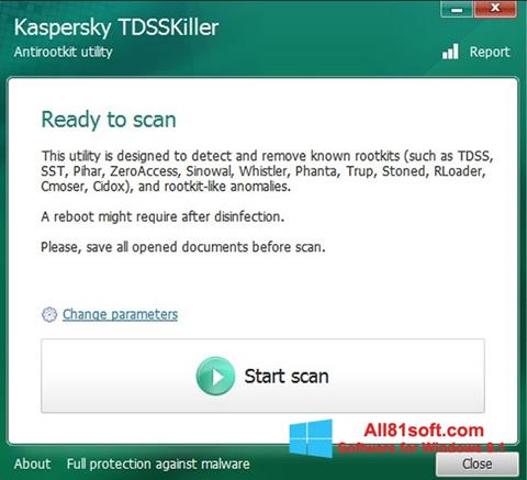 স্ক্রিনশট Kaspersky TDSSKiller Windows 8.1