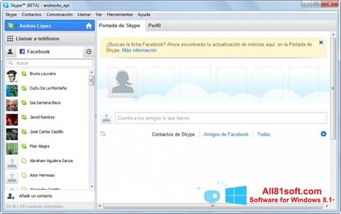 স্ক্রিনশট Skype Beta Windows 8.1