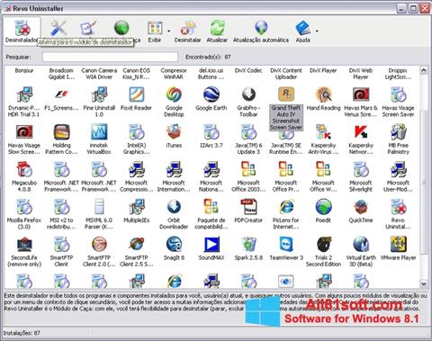 স্ক্রিনশট Revo Uninstaller Windows 8.1