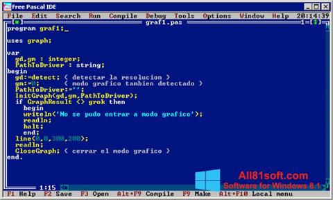 স্ক্রিনশট Free Pascal Windows 8.1