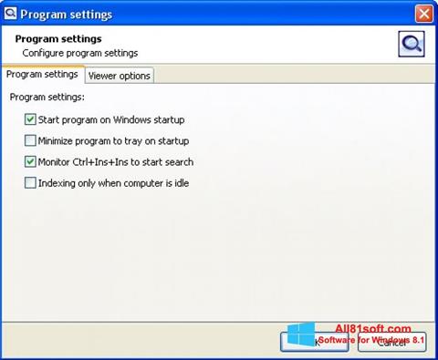 স্ক্রিনশট SearchInform Windows 8.1