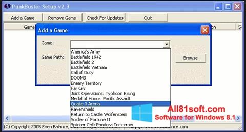 স্ক্রিনশট PunkBuster Windows 8.1